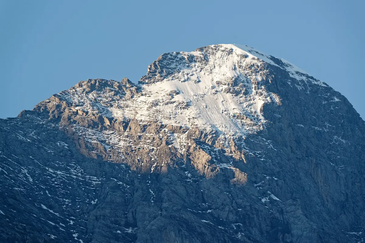 The Eiger north face seen from Grindelwald